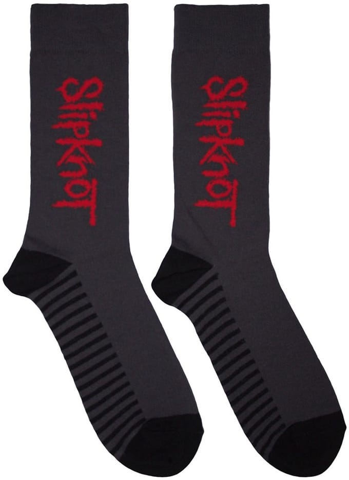 Slipknot - Logo Vertical Enkelsokken - Grijs