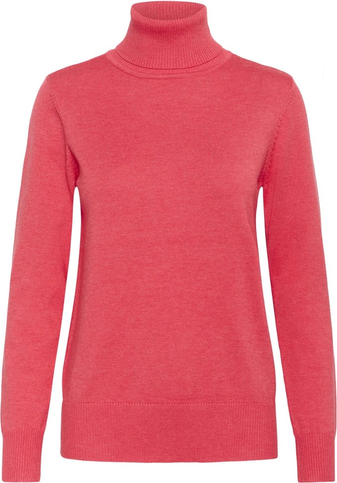 Saint Tropez J2046, MilaSZ Rollneck Pullover Dames Trui - Honeysuckle Melange
