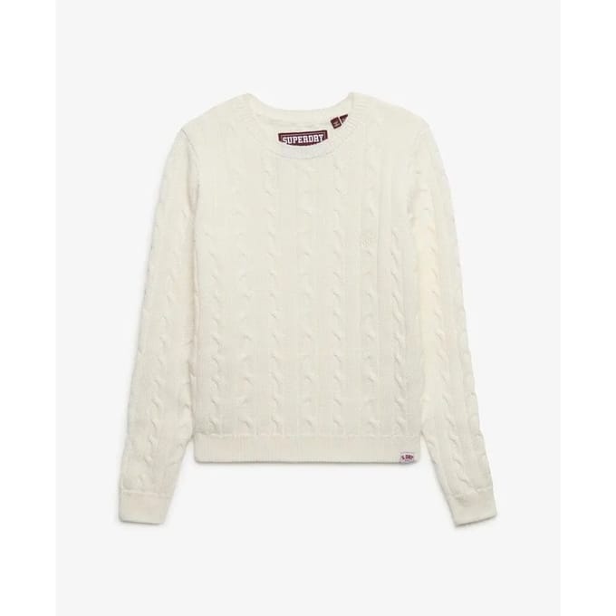 Superdry - Essentials SD&CO Kabelgebreide Trui - Dames - Sweaters