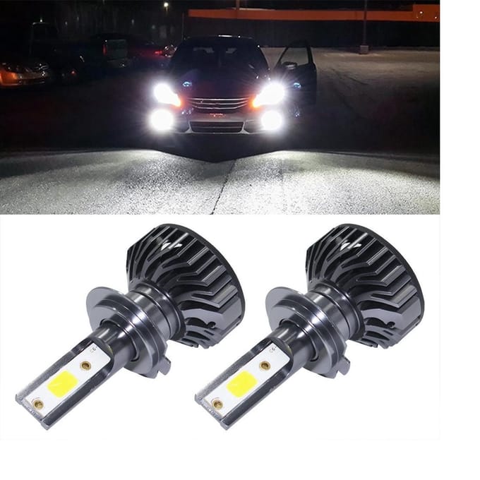 EV8 2 STKS H7 36 W 3000LM 6500 K DOB LED Koplamp Bollen Grootlicht Conversie Kit DC 9-32 V (Xenon Wit)