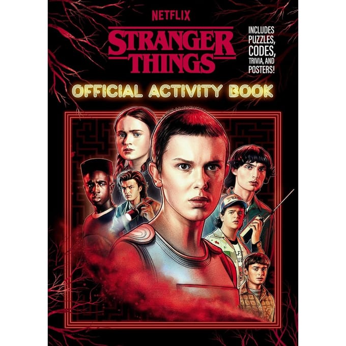 Livre d'activités officiel Stranger Things red