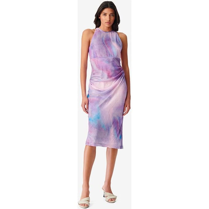IRO Paris Lidama Mixed Pink Maat: S | Midi Jurken Outlet | Dames | Roze