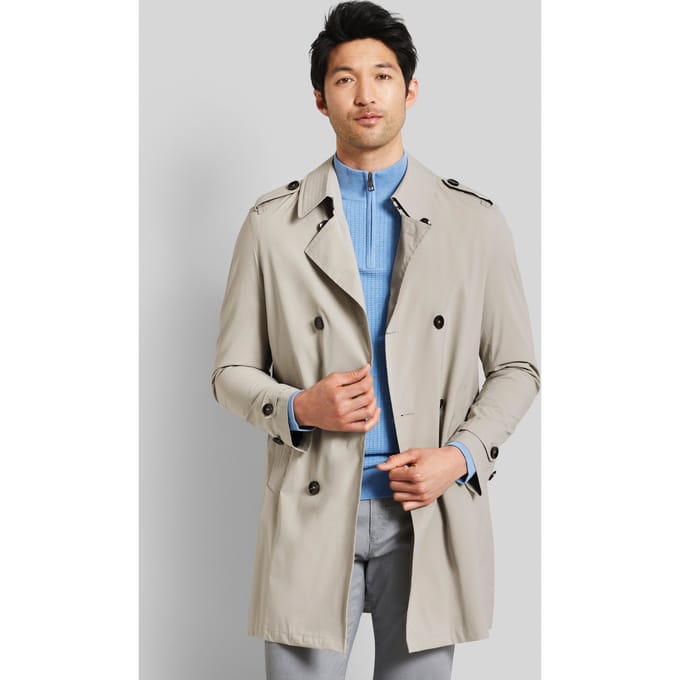 Bugatti Herren Trenchcoat met tailleband