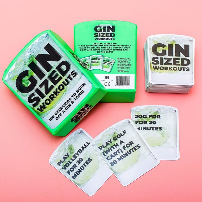 Gin sized workouts (100 oefeningen) van Gift Republic