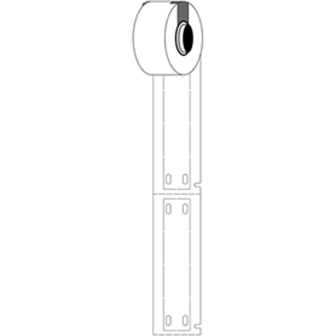 Brady M6-15x75-7643-WT polyurethaan labels wit | 15 mm x 75 mm (origineel)