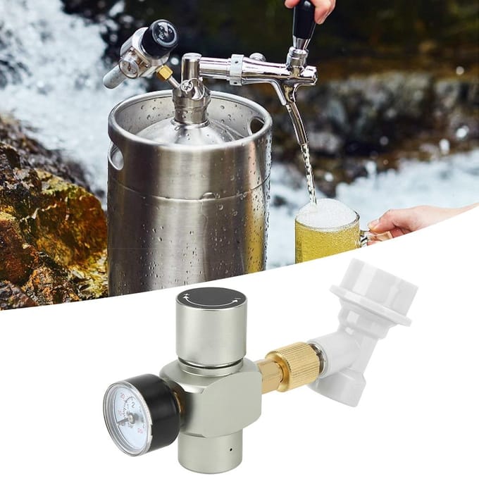 Régulateur de CO2 pour bière maison, chargeur, déconnexion de gaz avec connecteur en plastique 0 60PSI