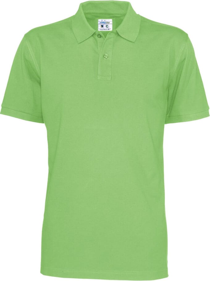 Cottover POLO PIQUE MAN - GOTS GECERTIFICEERD 141006 - Groen - S