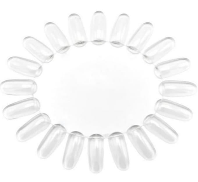 NailPerfect Color Wheel Oval Clear 20 tips