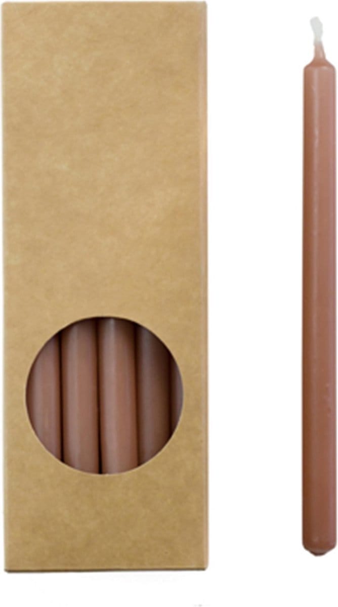 Rustik Lys - Potloodkaarsen - EXTRA SMAL -  1,2 CM -Brique - 20 stuks - 1,2 x 17.5cm