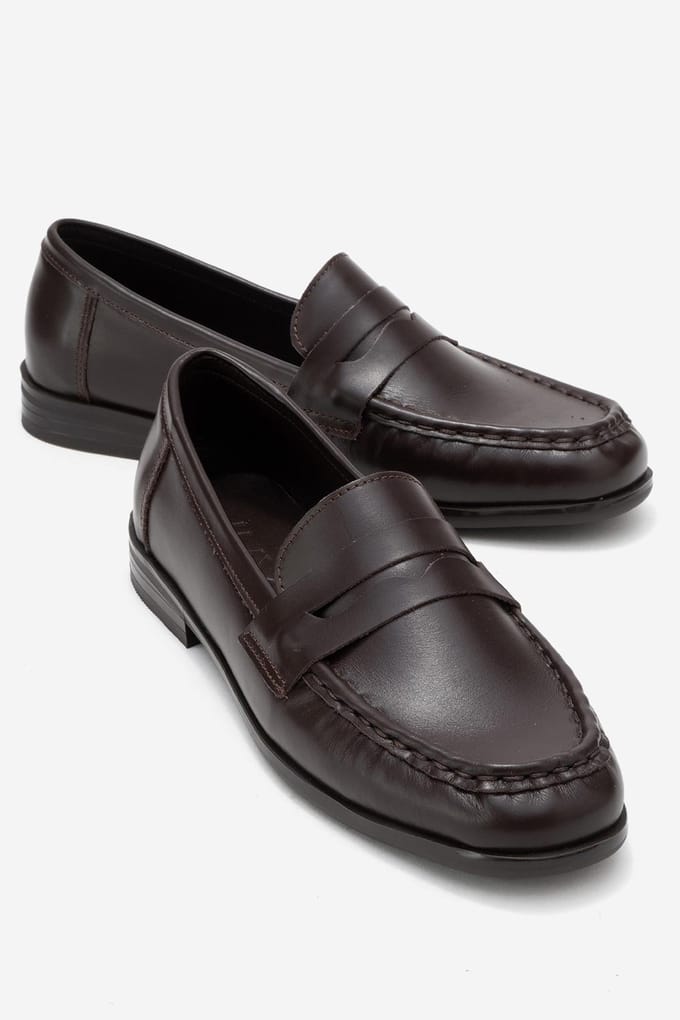 Valia Leren Loafer Dames