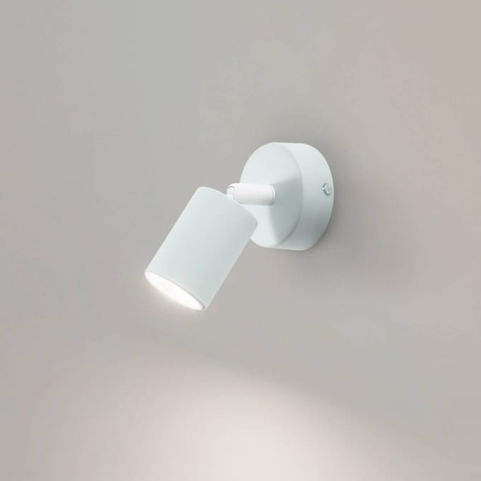 TK Lighting Wandspot Livia, groen, 13 cm, metaal, verstelbaar, GU10