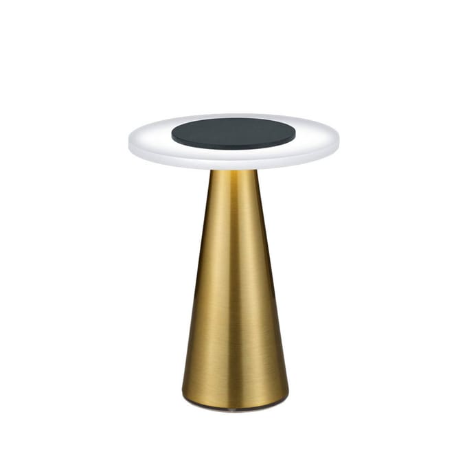 Helestra Bax tafellamp met touchdimmer, messing