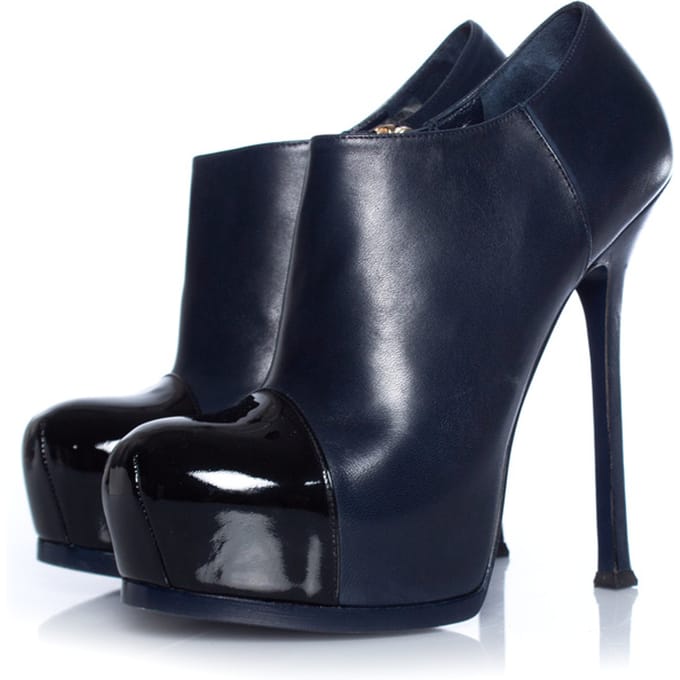 Yves Saint Laurent Tribute enkellaarsjes in blauw
