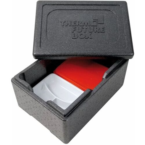 (6 stuks) THERMO FUTURE BOX Thermobox MENU M - 9 liter - Zwart