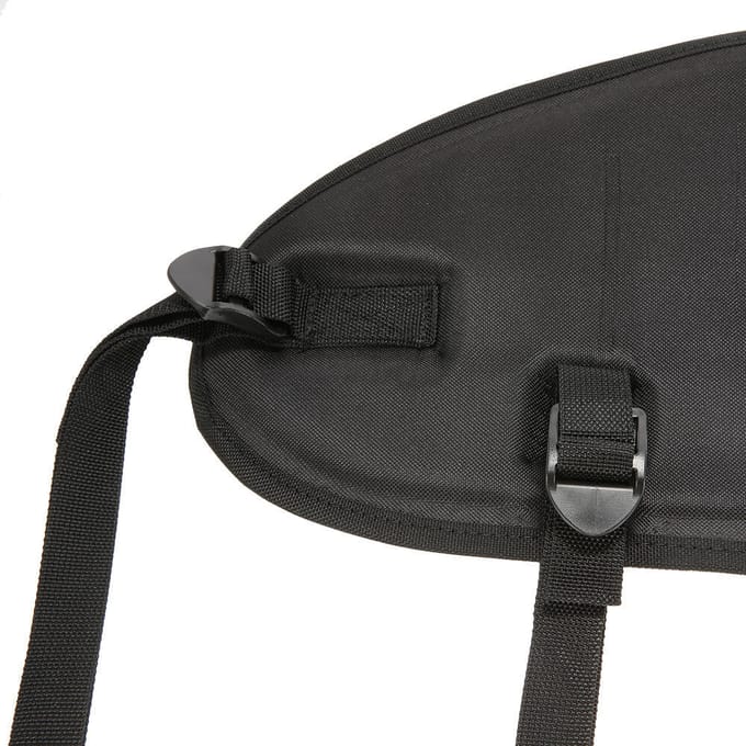 Verstelbare kajak-kanostoel Rugleuning Rugleuning Ondersteuning Rugkussen Antislipband Kussen black