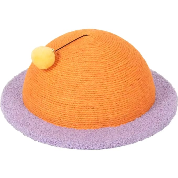 Coockoo krabelement SATURN SCRATCH voor katten 40x40x17cm oranje
