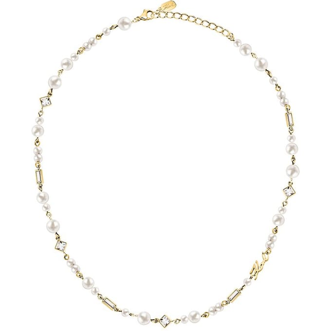 Karl Lagerfeld - KLAYR17 - Ketting - Dames - PEARL - 42 cm+5 cm