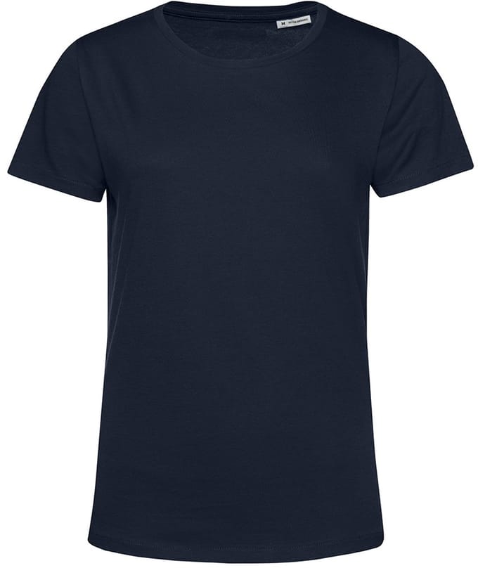 B&C Dames/dames E150 Organic T-Shirt met korte mouwen (Marine)