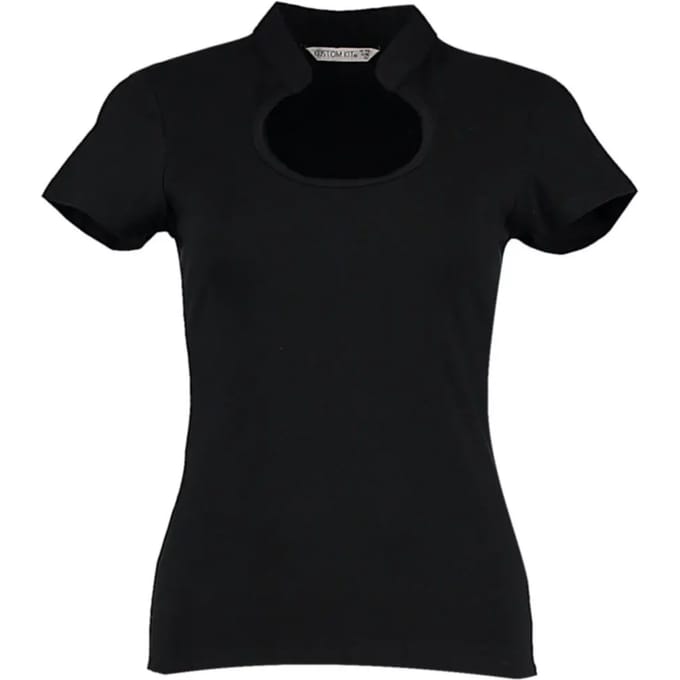 T-shirt met sleutelgat halslijn Kustom Kit