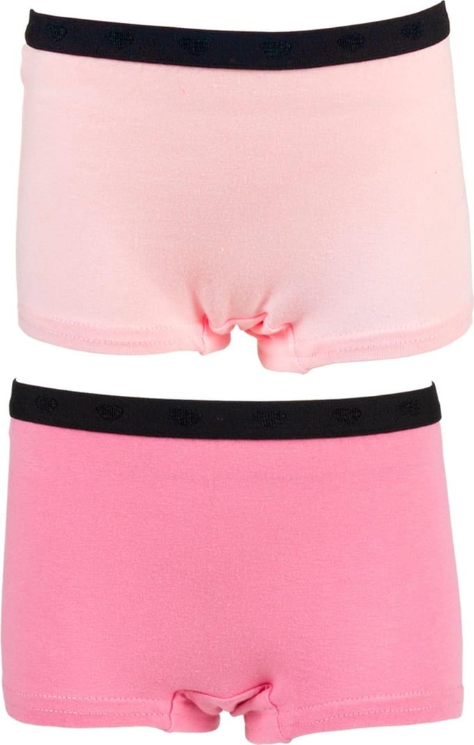 Funderwear | Meisjesshorts Uni 2 Boxers | Roze | Maat 116/122