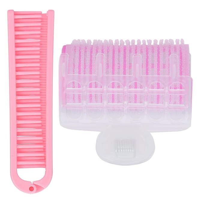 DIY Pony Kappersroller Krultang Haar Krullen Styling Tool Vrouwen Kappers Krulspelden Set (Roze) white