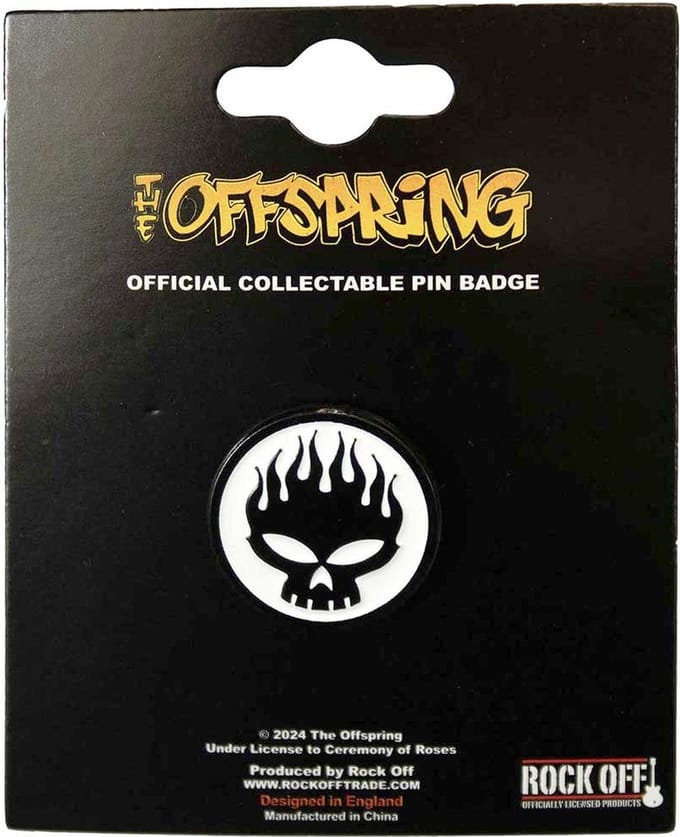 The Offspring - Skull Pin - Zwart/Wit