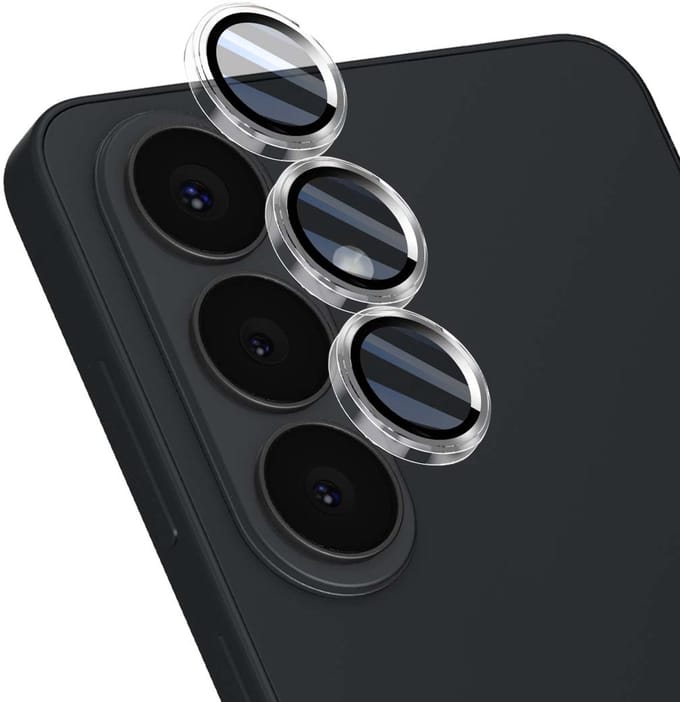 Force Case, Lens Protector geschikt voor Samsung Galaxy S26 Plus - Ring Lens Tempered Glass, Transparant