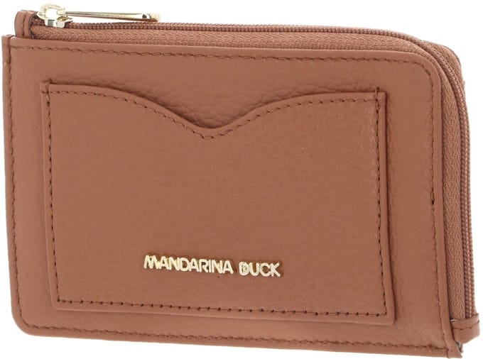 MANDARINA DUCK Leren kaarthouder Mellow Leather Credit Card Holder Pecan Nut Lichtbruin