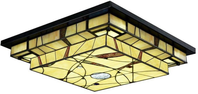 Tiffany Plafonnière Mission Style LED - Art Deco Trade