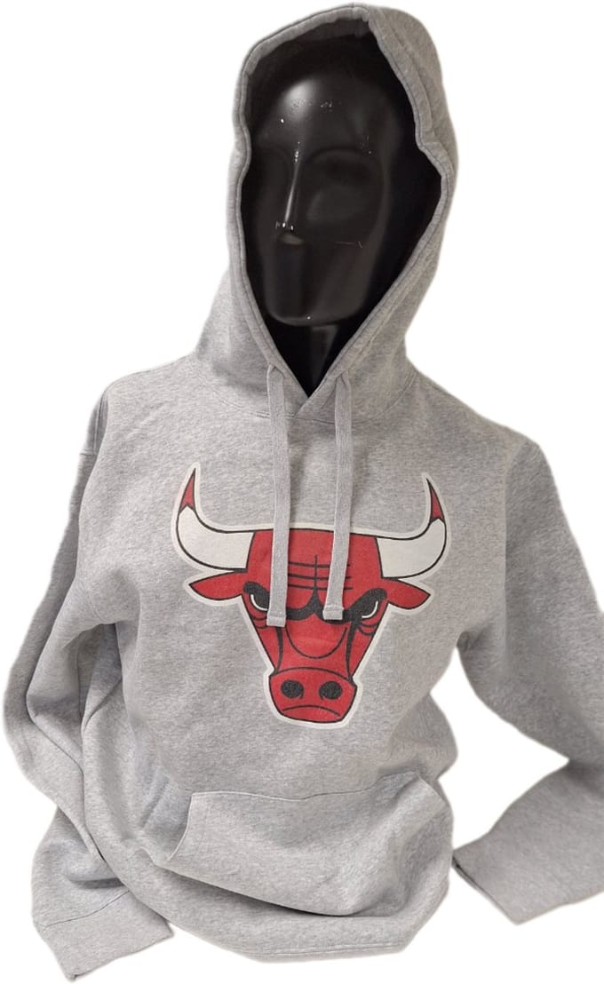 CHICAGO BULLS - HOODY- GREY- XXL