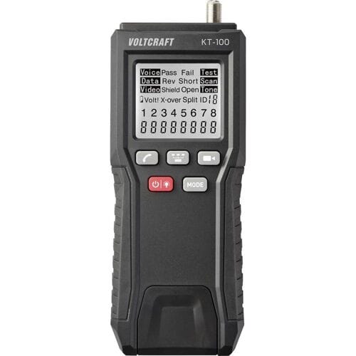VOLTCRAFT VC-17373870 KT-100 Netwerktester Meetbereik: Netwerk