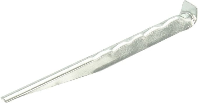 ProPlus Geribbelde aluminium tentharing - 18,5 cm - rood - geschikt voor zachte bodems