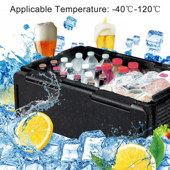 Buiten Draagbare Opvouwbare Picknick 60L Grote Capaciteit Voedsel Thermische Opslag Doos Koffer gray