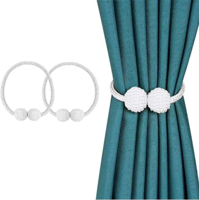 Magnetische Gordijn Tiebacks - Elegante Gordijnhouders - 42 cm Touwlengte