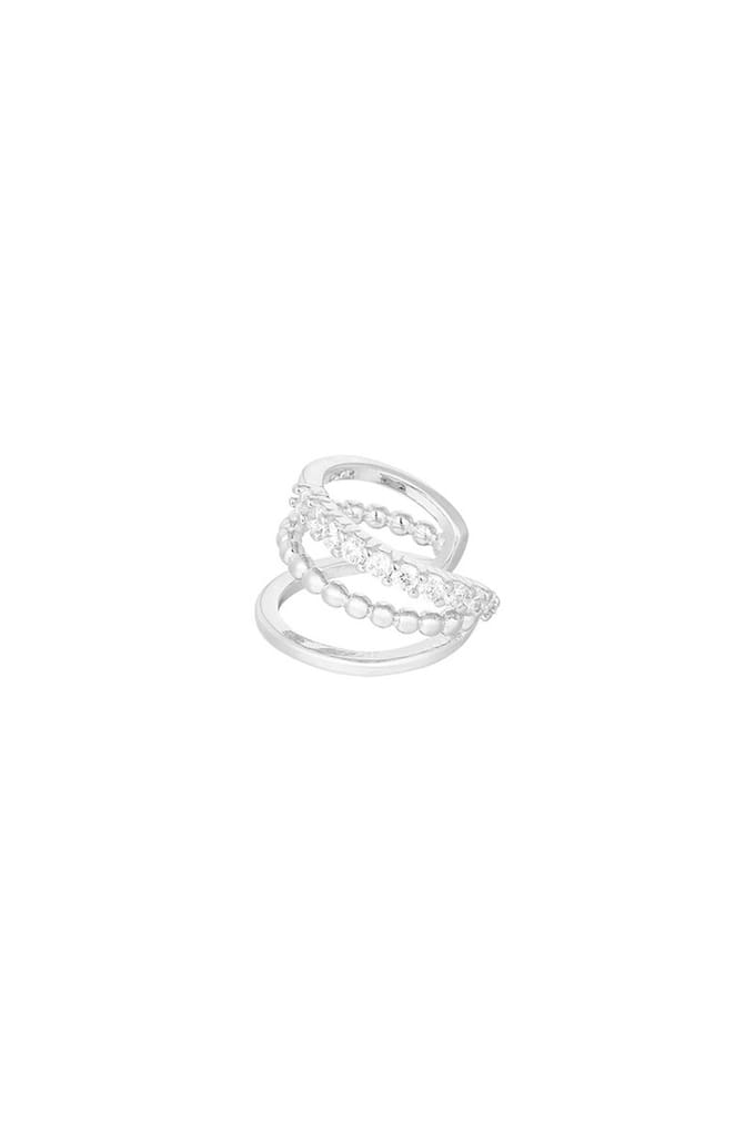 Bijoutheek Earcuff Triple Hoop Zilver