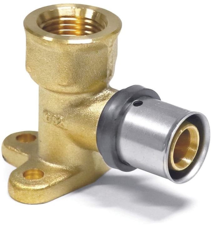Pressfitting Wandhoek 16mm met 1/2" Binnendraad