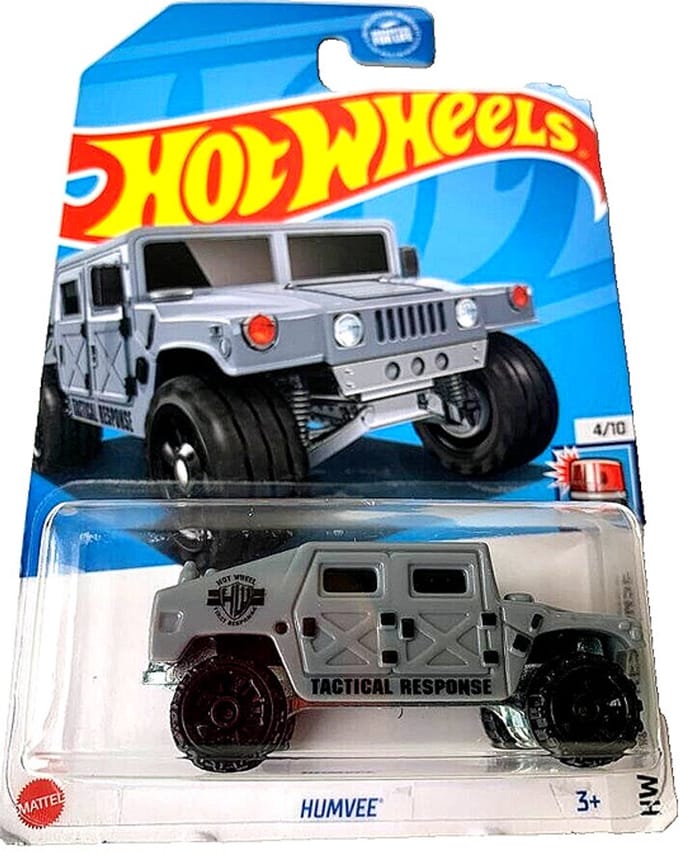 HOT WHEELS HUMVEE 33/250 MARINE GREY 1:64 HW FIRST RESPONSE LONG CARD 2024