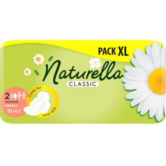 Naturella Classic Maandverband Met Flapjes 18 Pieces