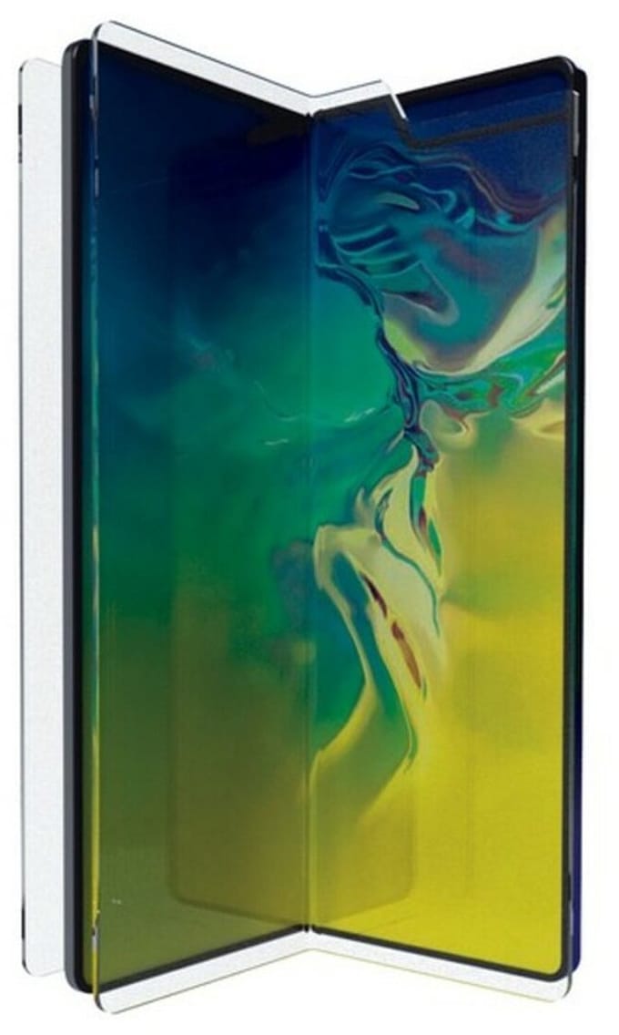 Tempered Glass Screen Protector Samsung Galaxy Fold KSIX Flexy Shield Dual
