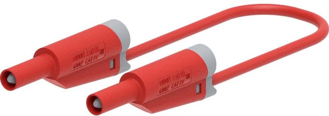Electro PJP 2712-IEC-CD1-100R Meetsnoer Bananenstekker Bananenstekker 100 cm Rood 1 stuk(s)