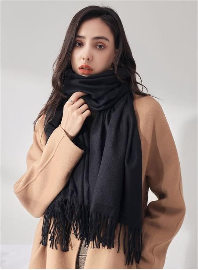 SUNMOOL Sjaal - Scarf - 180x70cm - Zwart