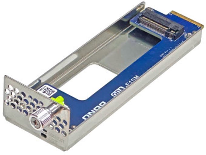 QNAP - storage bay adapter - E1.S tray with M.2 2280 adapter v2 - M.2 Card - EDSFF E1.S