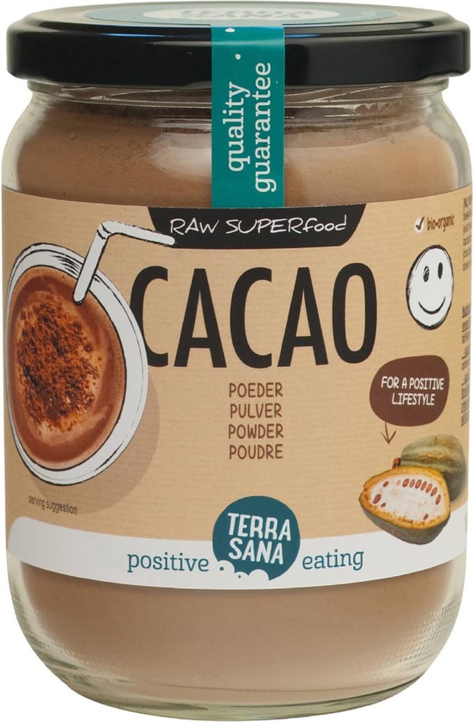 Terrasana Cacao antio.poeder - 160 gram - Voedingssupplement