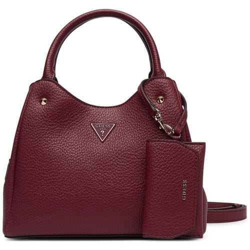GUESS schoudertas handtas Lorella Girlfriend Tote Bag Merlot wijnrood