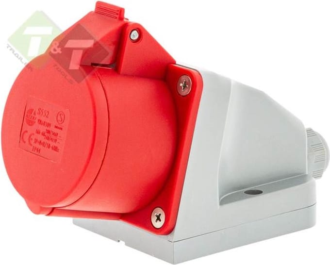Wandcontactdoos - 5-Pen - 400V - 16A - CE keuring - Fluxon
