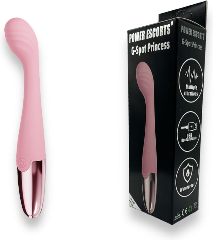 Power Escorts G Spot Princess Buigbare Vibrator - 18 Cm Silicone