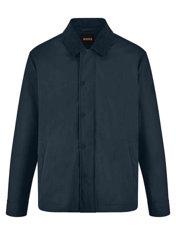 Gewatteerde jas Leldon Zip Van BOSS blauw