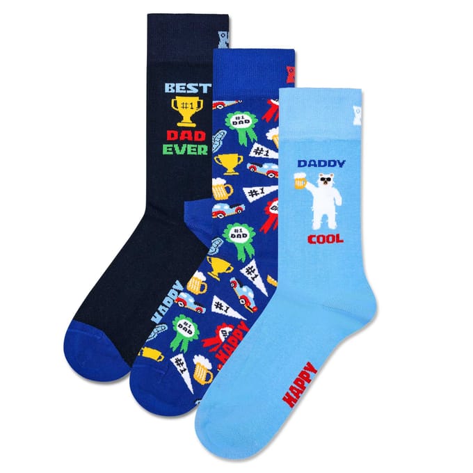 Happy Socks - 3-Pack Dad Socks Gift Set - Heren - Sokken