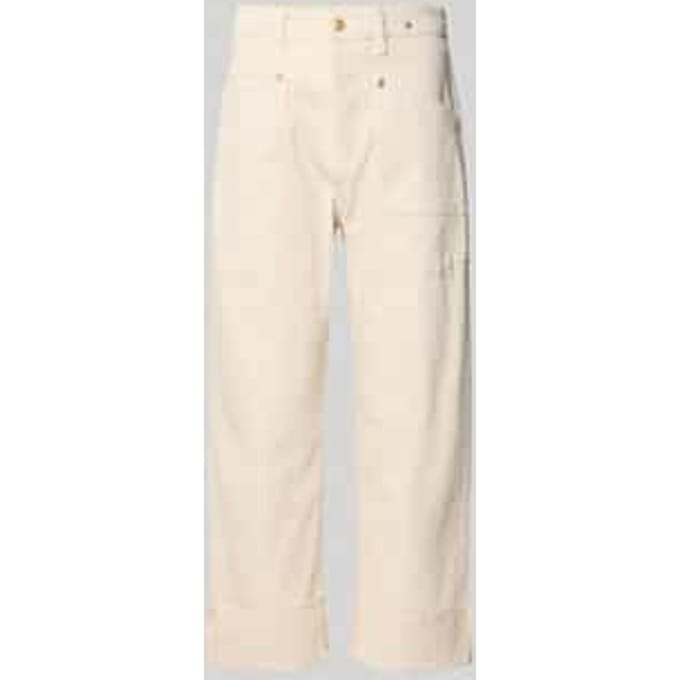 Baggy fit jeans van katoenmix