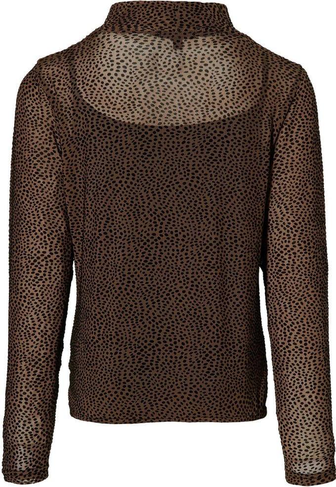 Levv meiden shirt Kaya Mid Brown Dot - maat 128